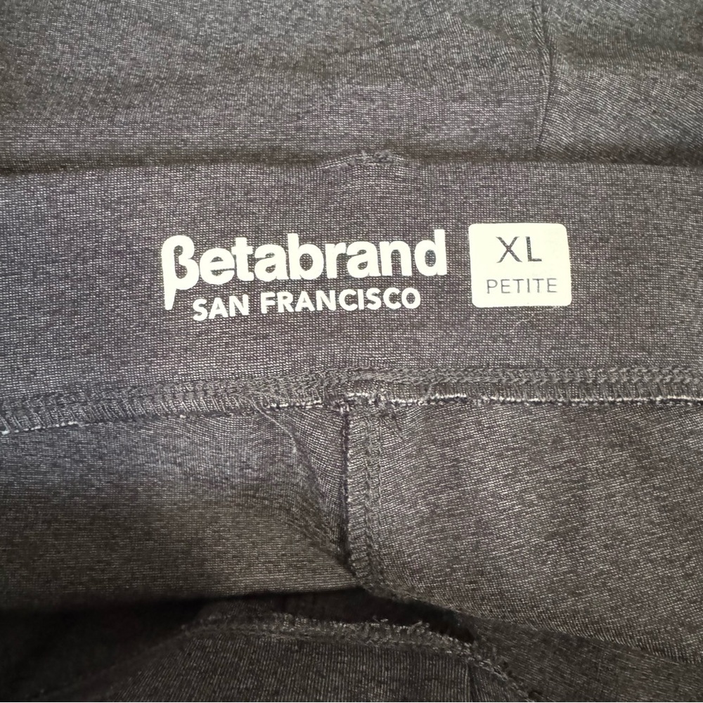 Betabrand Charcoal Grey Straight Leg Pants - Picture 8 of 8